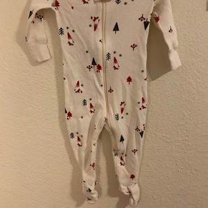 Hanna Andersson gnome Christmas Footie 3-6M